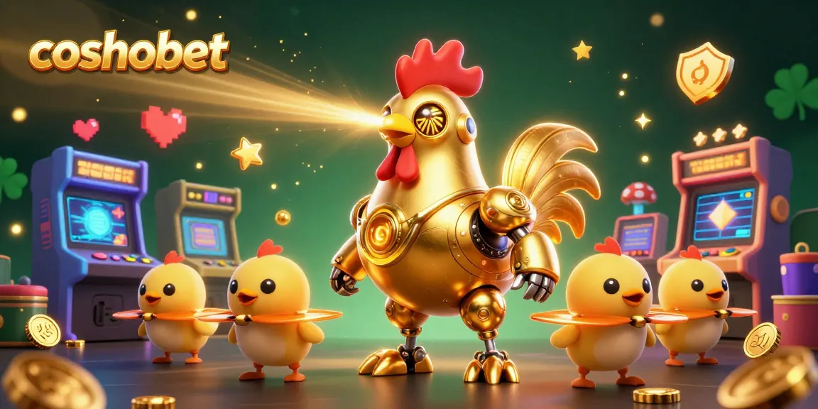 Experience the excitement of cosmobet with a vibrant casino-themed 3D illustration filled with characters and gaming elements.