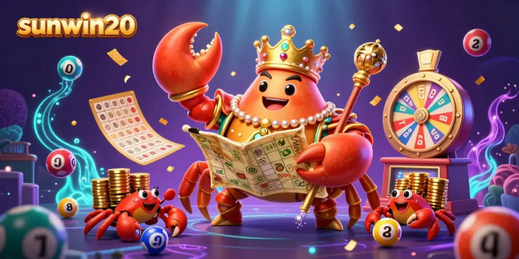 Experience thrilling gameplay with sunwin20 as the golden crab emperor leads a vibrant gambling scene of jackpots and prizes.