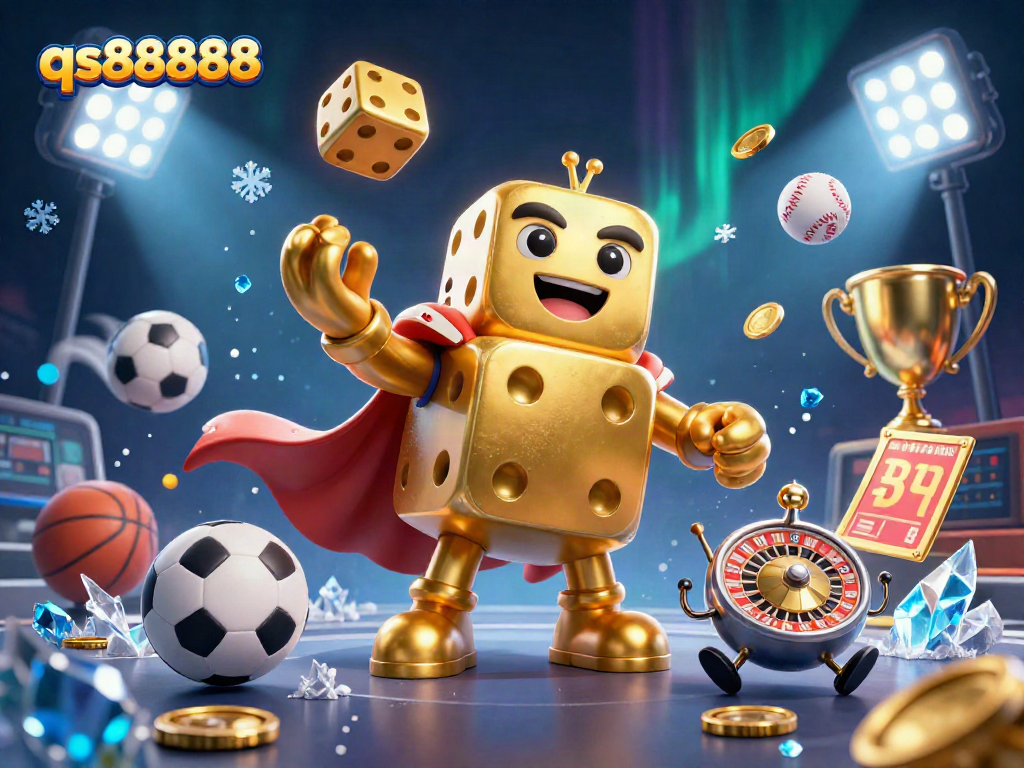 Engage with high-energy casino action showcasing qs888888 and dynamic sports elements.