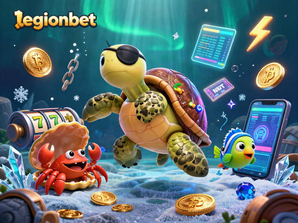 Engage with legionbet's thrilling experience with a colorful underwater casino adventure.
