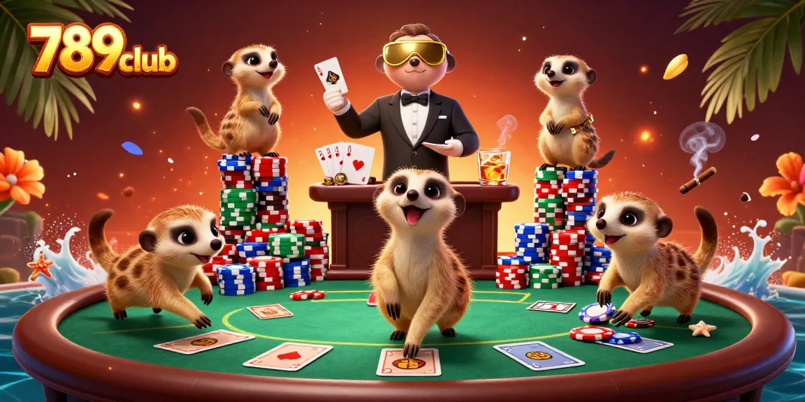 Join the action at 789club with meerkats managing a vibrant casino operation.