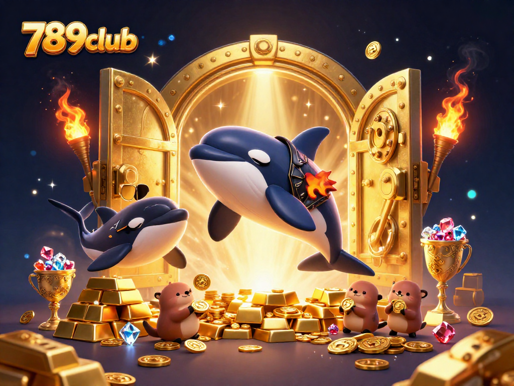 Engage in thrilling gameplay at 789club amidst treasure-filled excitement and animated characters.