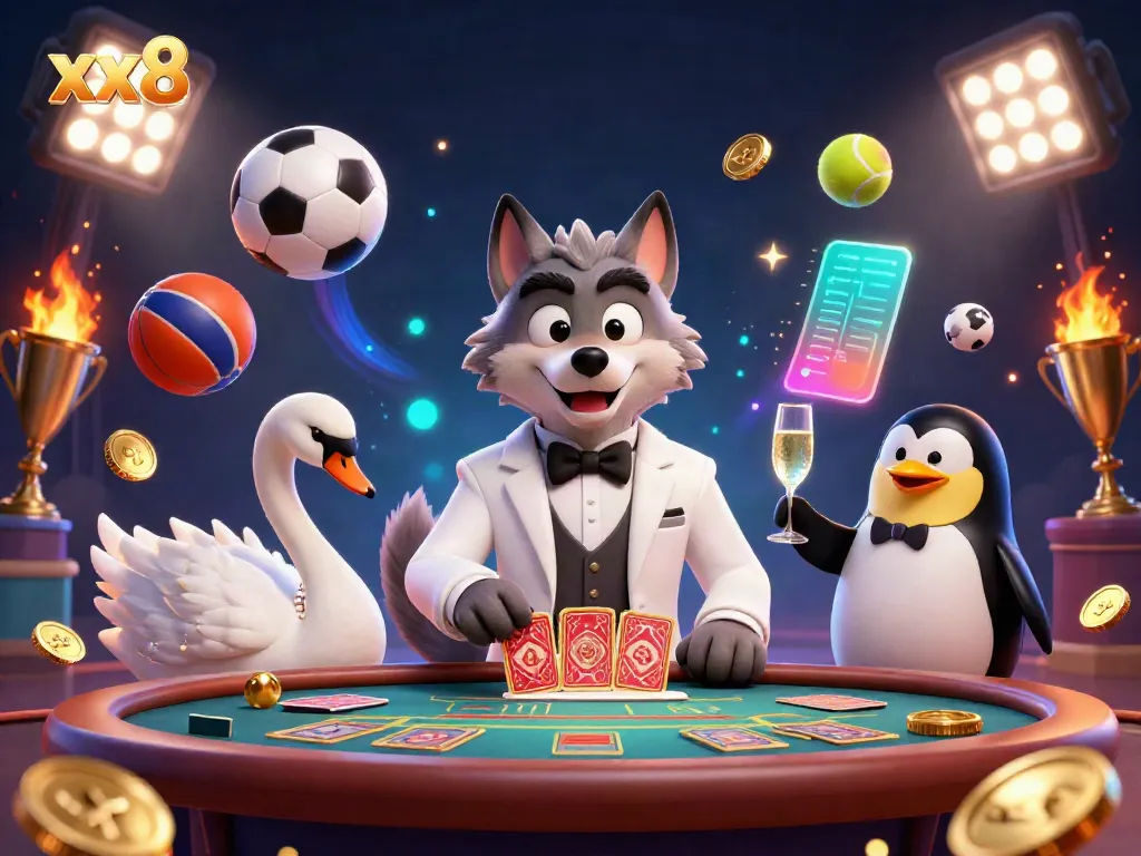 Experience thrilling gameplay with xx8 at the baccarat table featuring elaborate characters and dazzling elements.