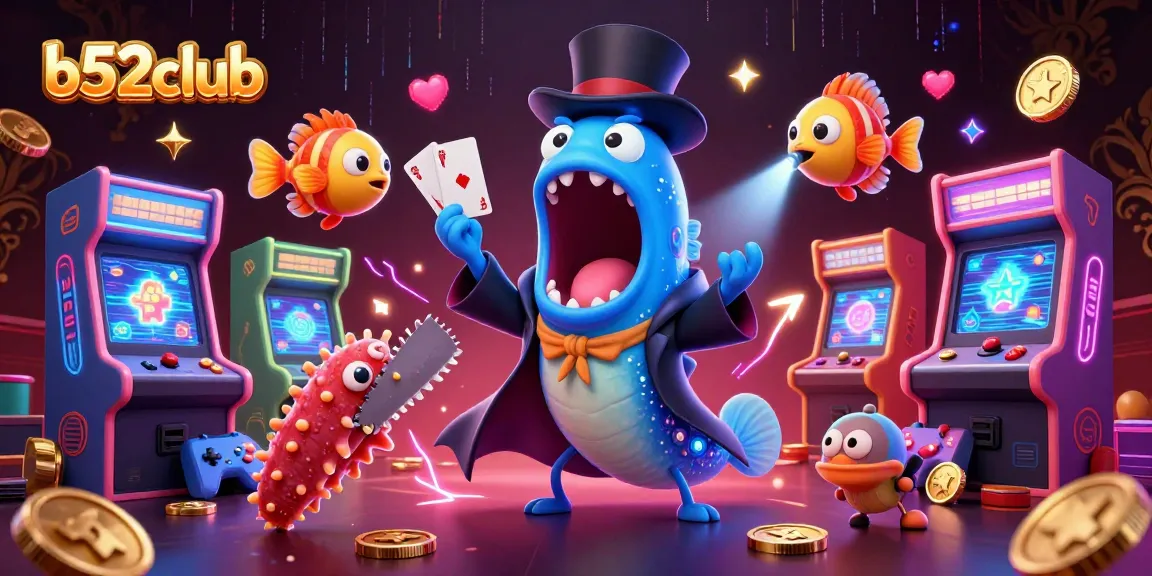 Join the excitement at b52club with thrilling card tricks in a vibrant casino scene!