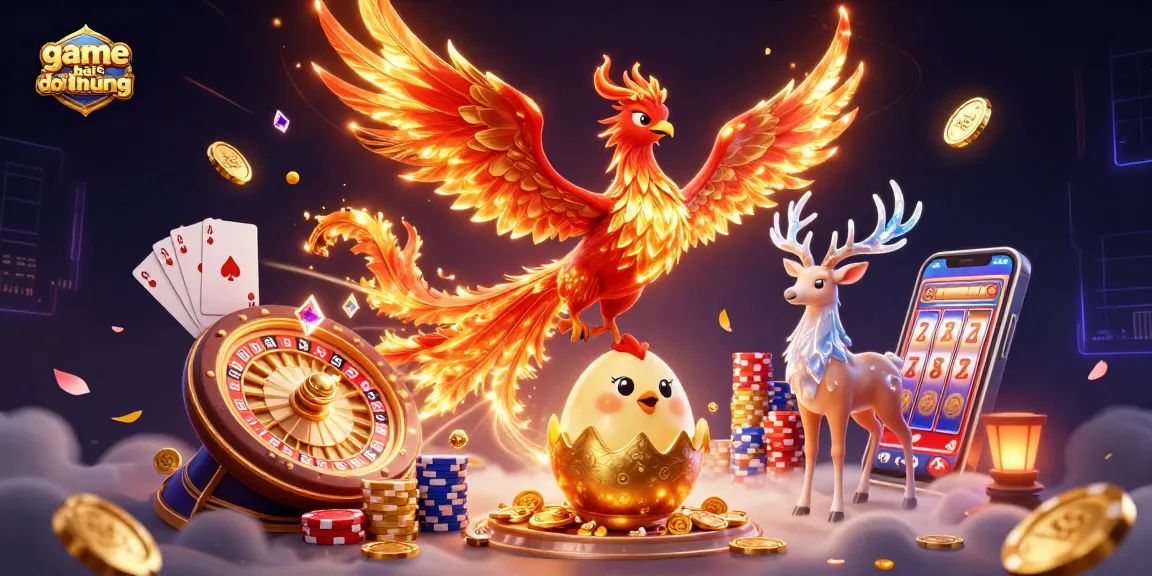 Experience thrilling game bai doi thuong with vibrant casino elements and action-packed graphics.