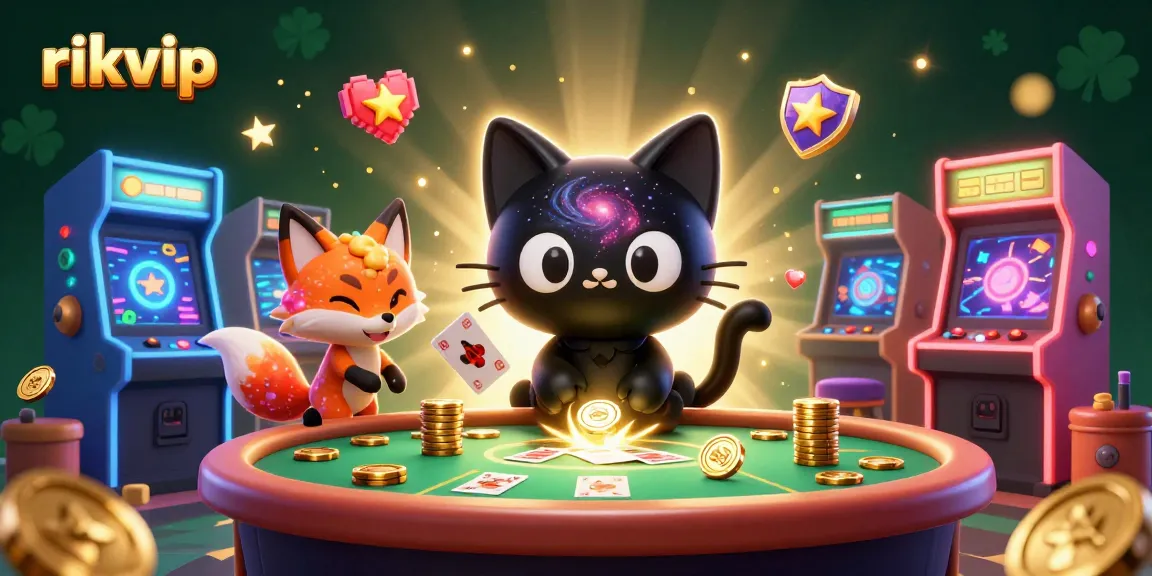 Engage with rikvip's thrilling games at a cosmic casino table full of excitement.
