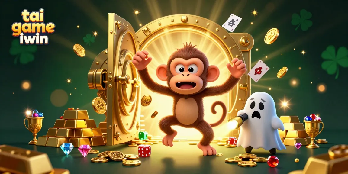 Engage with tai game iwin in a vibrant 3D illustration showcasing casino excitement.