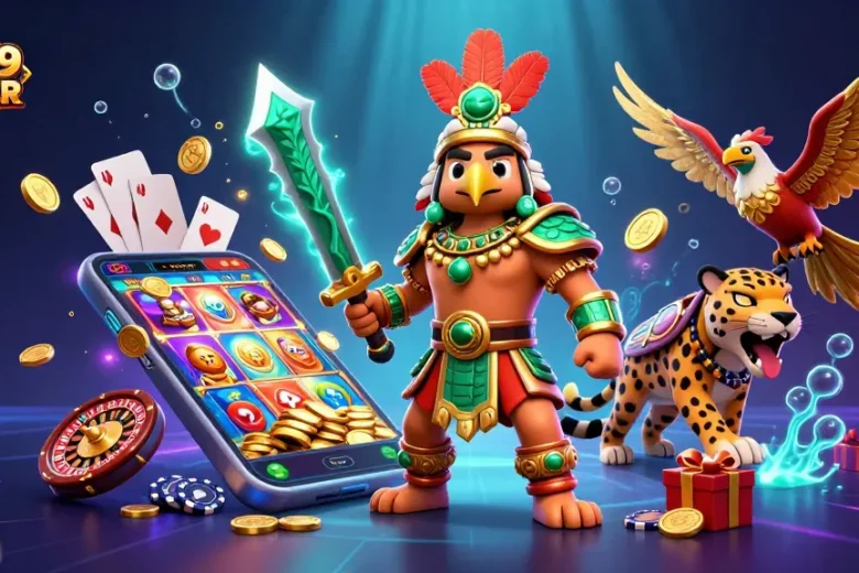 Win big at MM99 LOCKER while enjoying vibrant slot games amid an action-packed 3D scene.