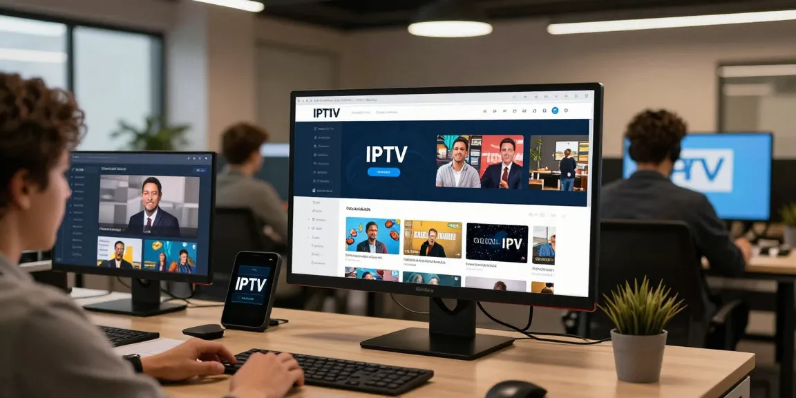 IPTV reseller managing subscriptions professionally in a trusted local business.